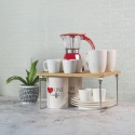 Opvouwbare houten keukenorganizer scheidingswand 32x28x15,5 cm Seluna Karakteristieken