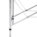 Draagbare opvouwbare aluminium massagetafel met 2 zones 210 cm Shiatsu 