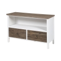 Shabby chic houten tv-meubel met 2 lades Terosk Aanbieding