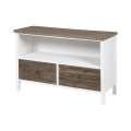 Shabby chic houten tv-meubel met 2 lades Terosk Aanbieding