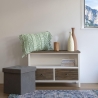 Shabby chic houten tv-meubel met 2 lades Terosk Verkoop