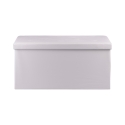 Witte opbergpoef multi-inzetbaar 78x38x38 cm Morva Aanbod