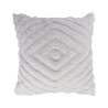 Fronda sierkussen 45x45 cm wit afneembaar diamond patroon Aanbieding