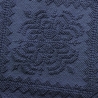 Elegante blauw vloerkleed voor badkamer 60x150 cm, antislip, katoen, Lukas Verkoop