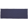 Elegante blauw vloerkleed voor badkamer 60x150 cm, antislip, katoen, Lukas Aanbod