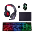 Gamer Combo 5-in-1 toetsenbord, headset, muis, muismat en adapter Milao Aanbieding