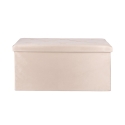 Makino multifunctionele opbergbank fluweel effect 76x37,5x38cm Kosten