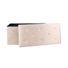 Makino multifunctionele opbergbank fluweel effect 76x37,5x38cm Verkoop