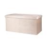 Makino multifunctionele opbergbank fluweel effect 76x37,5x38cm 