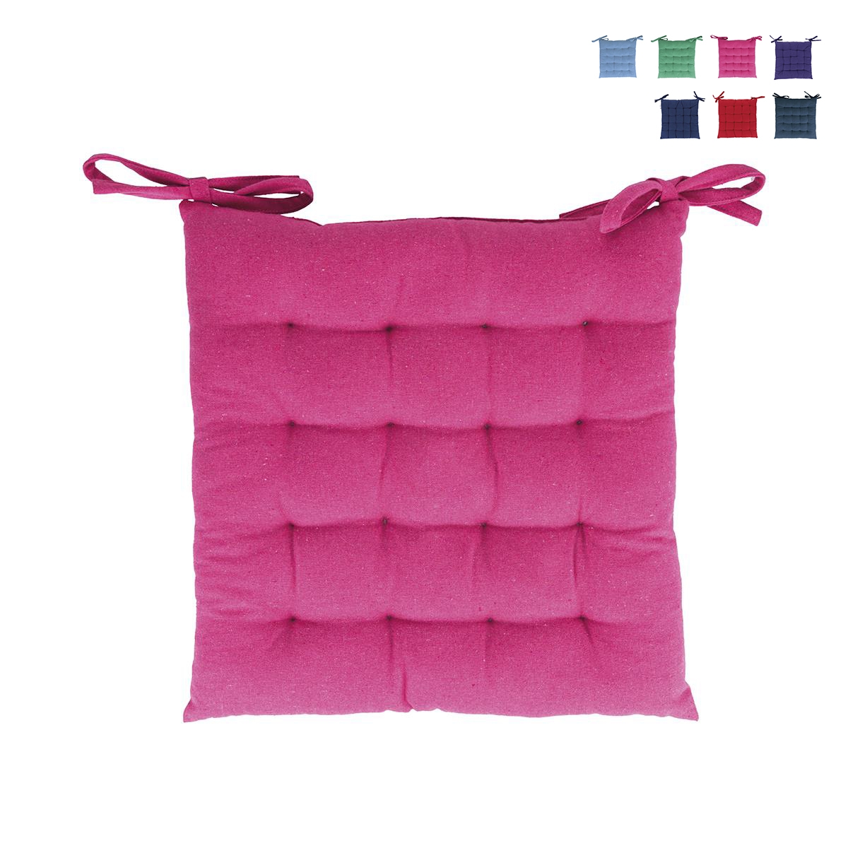 Set van 5 stoelkussens voor keukenstoelen 40x40cm met strikken Lomake Afmetingen Set van 5 stoelkussens voor keukenstoelen 40x40cm met strikken Lomake Afmetingen