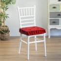 Set van 4 zitkussens voor keukenstoelen 40x40x8cm - Norka Aanbod
