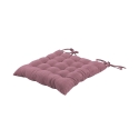 Keukenkussen met striklinten 40x40 cm linnenlook Alara 