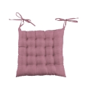 Keukenkussen met striklinten 40x40 cm linnenlook Alara Voorraad