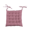 Keukenkussen met striklinten 40x40 cm linnenlook Alara Voorraad