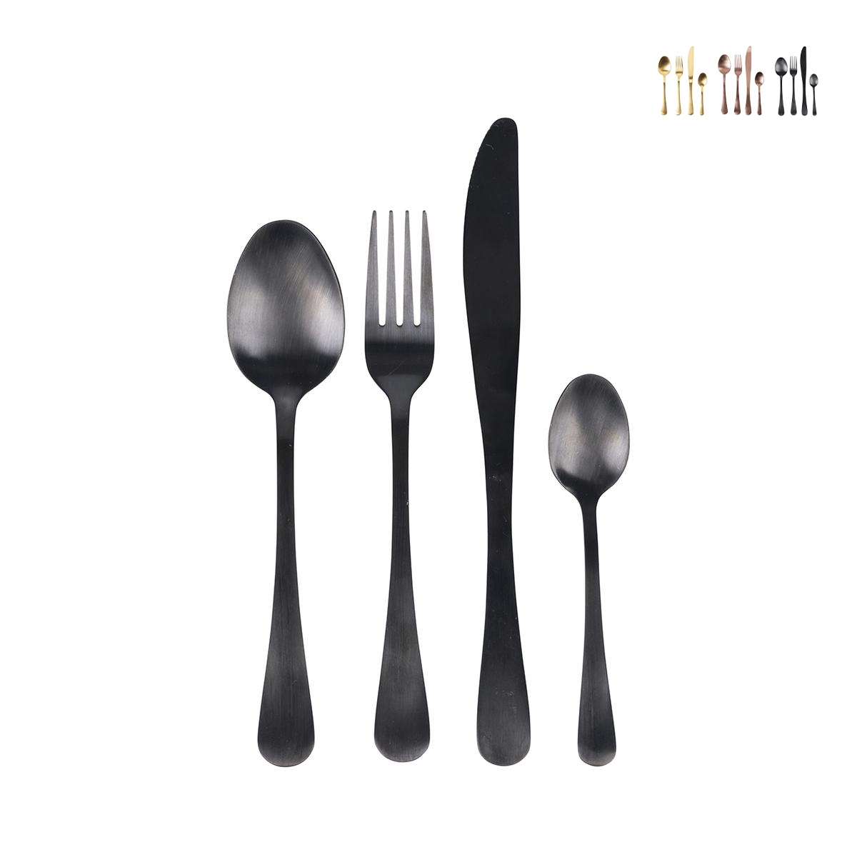 Set van 24 roestvrijstalen bestekken 18/0 satijnen afwerking 5th Avenue Aanbieding Set van 24 roestvrijstalen bestekken 18/0 satijnen afwerking 5th Avenue Aanbieding