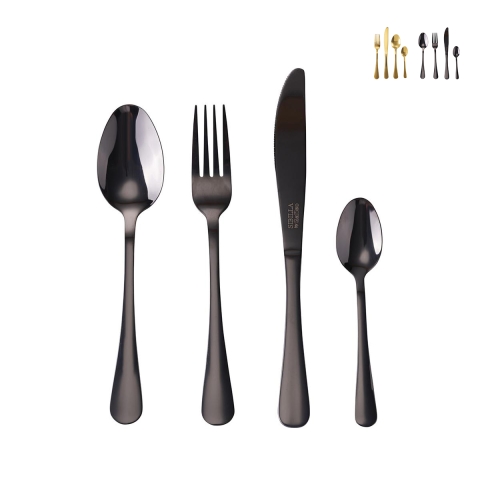 Set van 16 bestekken in roestvrij staal 18/0 glanzende afwerking 5th Avenue Aanbieding