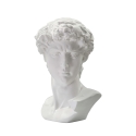 Decoratief beeld hoofd man in hars 44x35,5x60cm David Catalogus