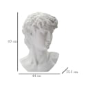 Decoratief beeld hoofd man in hars 44x35,5x60cm David 