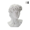 Decoratief beeld hoofd man in hars 44x35,5x60cm David Aanbieding