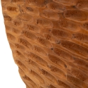 Handgemaakte etnische decoratieve houten sculptuur in teak Coin Korting