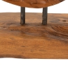 Handgemaakte etnische decoratieve houten sculptuur in teak Coin Kortingen