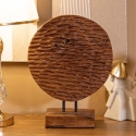 Handgemaakte etnische decoratieve houten sculptuur in teak Coin Verkoop