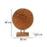 Handgemaakte etnische decoratieve houten sculptuur in teak Coin Keuze
