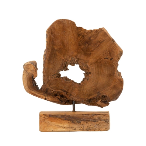Handgemaakte teak houten sculptuur in etnische stijl Bintang Aanbieding
