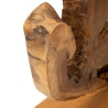 Handgemaakte teak houten sculptuur in etnische stijl Bintang Voorraad