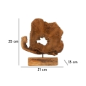 Handgemaakte teak houten sculptuur in etnische stijl Bintang Model