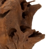 Handgemaakte etnische decoratieve sculptuur in teak Akar Catalogus