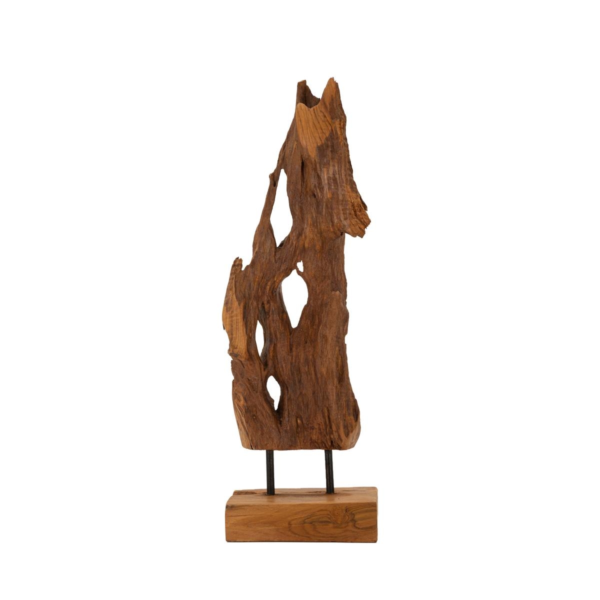Etnisch Rakat decoratief houten beeld in teakhout Aanbieding Etnisch Rakat decoratief houten beeld in teakhout Aanbieding