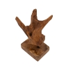 Handgemaakte etnische houten teaksculptuur Taka Korting