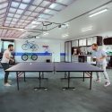 Professionele tafeltennistafel Booster met rackets en ballen, 274x152,5cm Korting