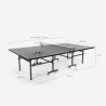 Professionele tafeltennistafel Booster met rackets en ballen, 274x152,5cm 