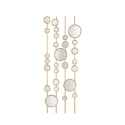 Geometrisch decoratief paneel met gouden spiegels Gloss Aanbieding