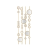 Geometrisch decoratief paneel met gouden spiegels Gloss Aanbieding