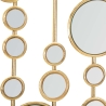 Geometrisch decoratief paneel met gouden spiegels Gloss Aanbod