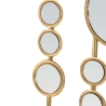 Geometrisch decoratief paneel met gouden spiegels Gloss Korting