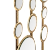 Geometrisch decoratief paneel met gouden spiegels Gloss Kortingen