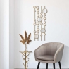 Geometrisch decoratief paneel met gouden spiegels Gloss Verkoop