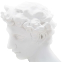 Decoratieve beeldsculptuur van witte hars mannelijk gezicht Enea Korting