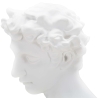 Decoratieve beeldsculptuur van witte hars mannelijk gezicht Enea Korting