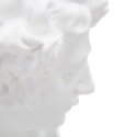 Decoratieve beeldsculptuur van witte hars mannelijk gezicht Enea Kortingen