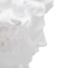 Decoratieve beeldsculptuur van witte hars mannelijk gezicht Enea Kortingen