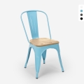 industriële stijl stoelen ontwerp keuken bar staal wood top light Aanbieding