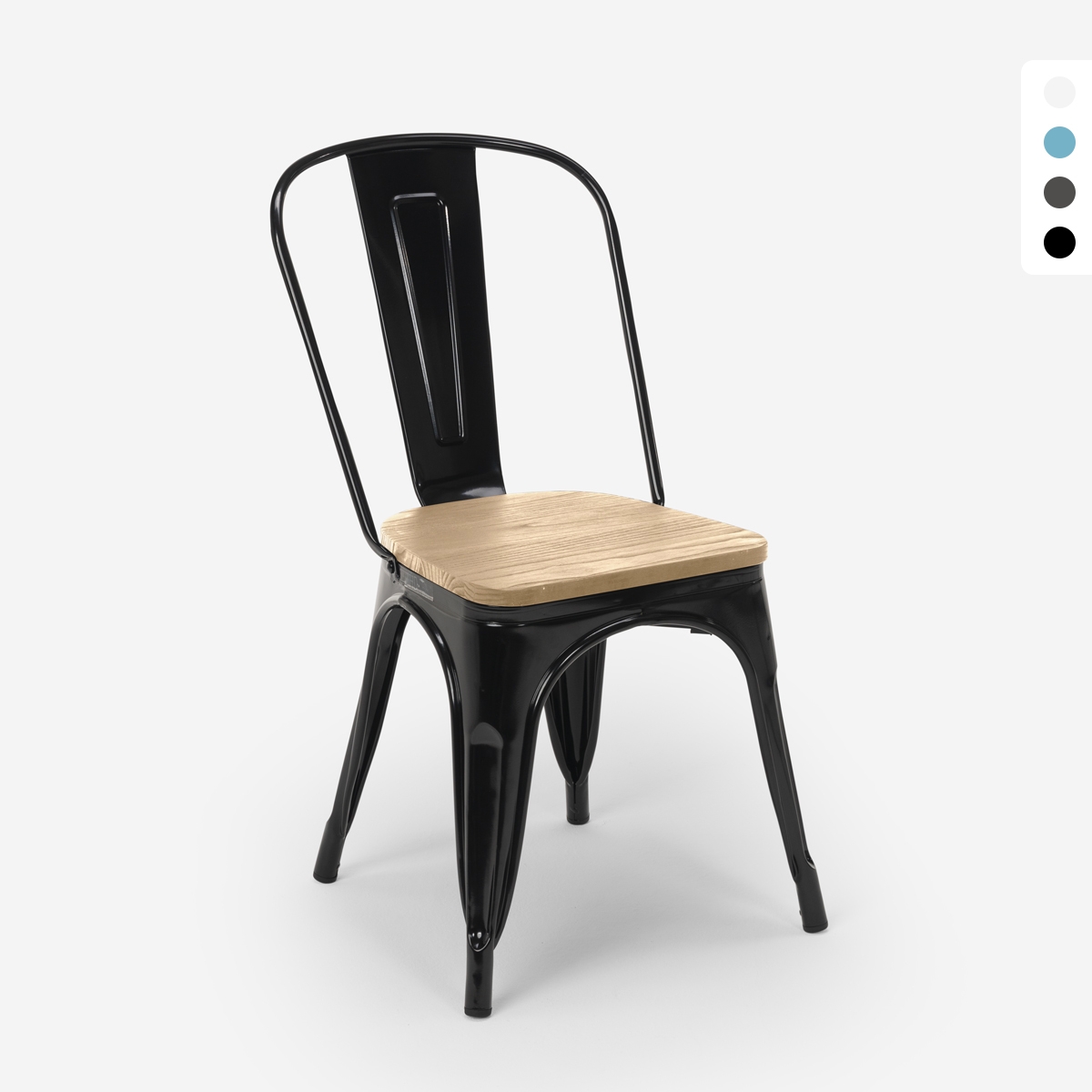 industriële stijl stoelen ontwerp keuken bar staal wood top light 