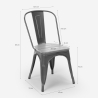 industriële stijl stoelen ontwerp keuken bar staal wood top light 