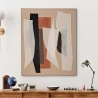 Abstract schilderij op doek geometrisch boho chic 100x80 cm Naruk Verkoop