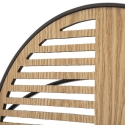 Decoratief wandpaneel hout metaal boho chic 134x69cm Woody Aanbod